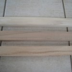 the wood, top to bottom - popular, maple, red oak