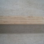 the side grain, also quite straight